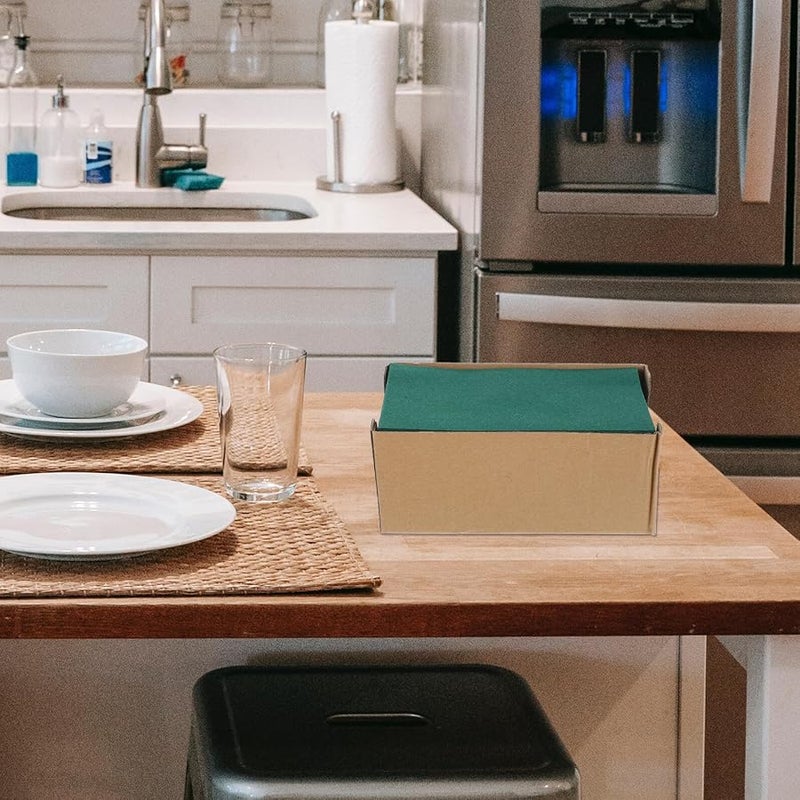 مناديل زفاف خضراء قابلة للتصرف 50 قطعة مناشف ورقية ناعمة مقاومة للتمزق للضيوف - Image 4